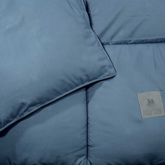 GREENWICH POLO CLUB ΠΑΠΛΩΜΑ ΜΟΝΟ ESSENTIAL 4446 DUSTY BLUE