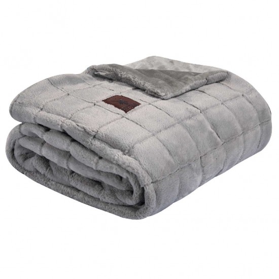 GREENWICH POLO CLUB ΚΟΥΒΕΡΤΑ FAUX FUR ΥΠΕΡΔΙΠΛΗ 3452 GREY