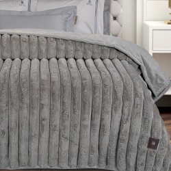 GREENWICH POLO CLUB ΚΟΥΒΕΡΤΑ FAUX FUR ΥΠΕΡΔΙΠΛΗ PREMIUM 3831 TAUPE