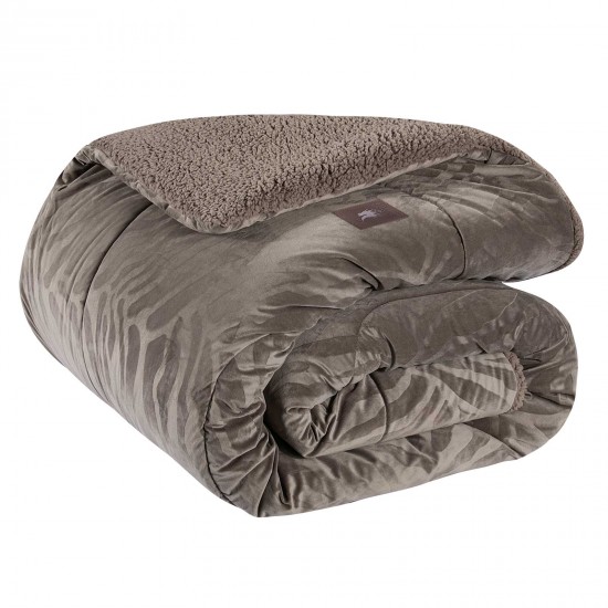 GREENWICH POLO CLUB ΚΟΥΒΕΡΤΟΠΑΠΛΩΜΑ KING SHERPA ESSENTIAL 4433 TAUPE