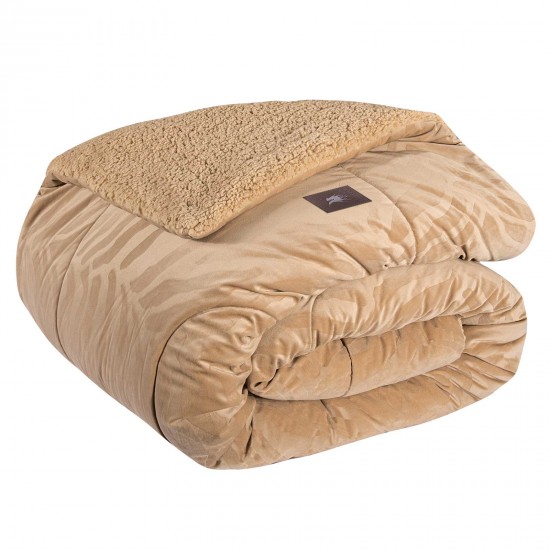 GREENWICH POLO CLUB ΚΟΥΒΕΡΤΟΠΑΠΛΩΜΑ KING SHERPA ESSENTIAL 4434 BEIGE