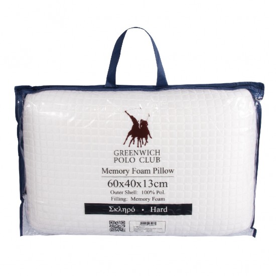 GREENWICH POLO CLUB ΜΑΞΙΛΑΡΙ MEMORY FOAM 60Χ40 2343 WHITE