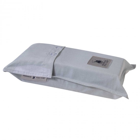 GREENWICH POLO CLUB ΣΕΝΤΟΝΙ ΜΕ ΛΑΣΤΙΧΟ ΔΙΠΛΟ 120*200+35 LOFT 2506 ICE GREY