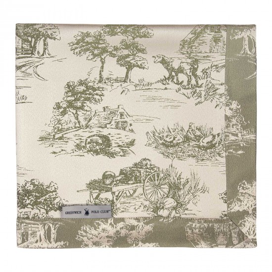 GREENWICH POLO CLUB ΤΡΑΠΕΖΟΜΑΝΤΗΛΟ 170Χ300 ESSENTIAL 3015 ECRU, OLIVE
