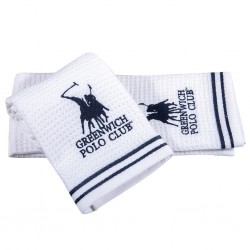 GREENWICH POLO CLUB ΠΕΤΣΕΤΕΣ ΚΟΥΖΙΝΑΣ ΣΕΤ 2TMX 40Χ60 2806 ΛΕΥΚΟ, ΜΠΛΕ
