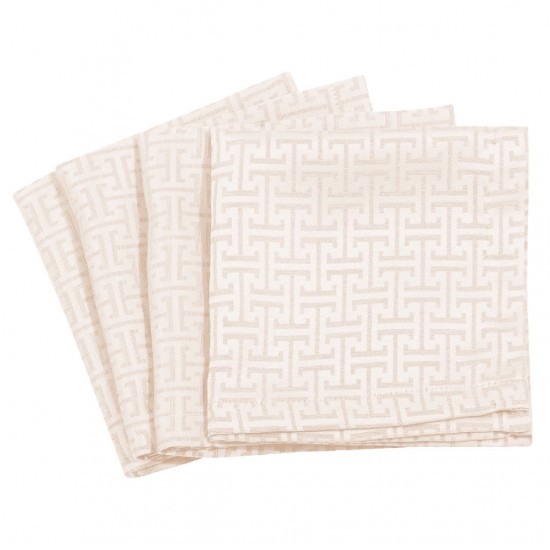 GREENWICH POLO CLUB ΣΕΤ ΠΕΤΣΕΤΕΣ ΦΑΓΗΤΟΥ 40Χ40 3009 IVORY