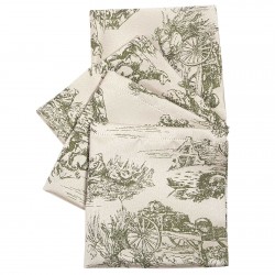 GREENWICH POLO CLUB ΣΕΤ ΠΕΤΣΕΤΕΣ ΦΑΓΗΤΟΥ 40Χ40 ESSENTIAL 3015 ECRU, OLIVE