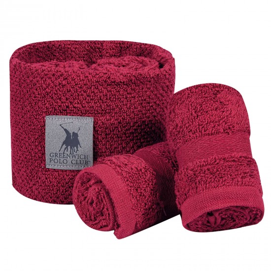 GREENWICH POLO CLUB ΣΕΤ ΠΕΤΣΕΤΕΣ 4 ΤΕΜΑΧΙΩΝ ESSENTIAL 4109 BORDEAUX