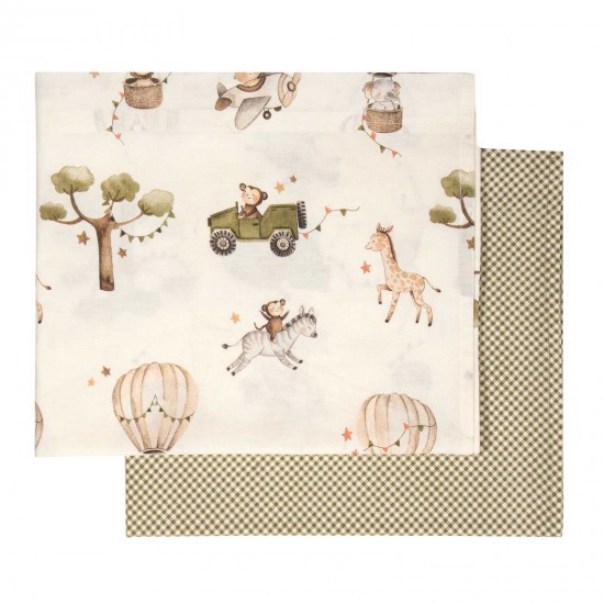 GREENWICH POLO CLUB ΣΕΤ ΣΕΝΤΟΝΙΑ ΛΙΚΝΟΥ ΒΑΒΥ ESSENTIAL 8860 IVORY, OLIVE GREEN