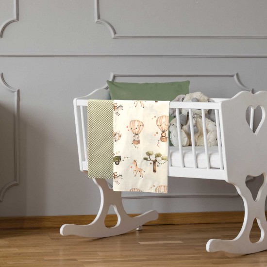 GREENWICH POLO CLUB ΣΕΤ ΣΕΝΤΟΝΙΑ ΛΙΚΝΟΥ ΒΑΒΥ ESSENTIAL 8860 IVORY, OLIVE GREEN