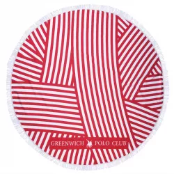 GREENWICH POLO CLUB ΠΕΤΣΕΤΑ ΣΤΡΟΓΓΥΛΗ ΘΑΛΑΣΣΗΣ 3689 RED, WHITE