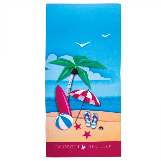 GREENWICH POLO CLUB JUNIOR ΠΕΤΣΕΤΑ ΘΑΛΑΣΣΗΣ 70Χ140 3719 MULTICOLOR