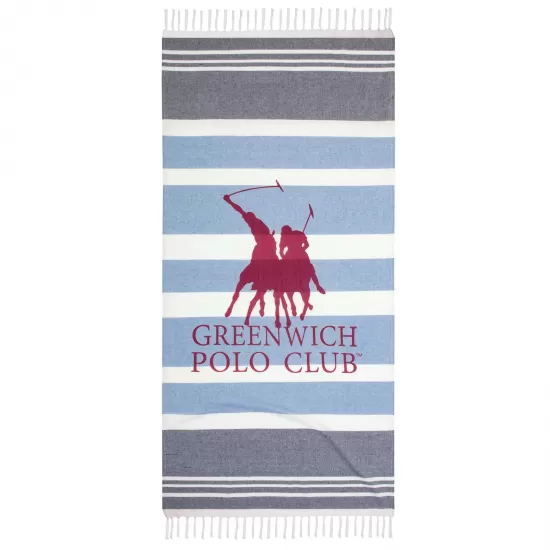 GREENWICH POLO CLUB ΠΕΤΣΕΤΑ-ΠΑΡΕΟ 80Χ170 3843 BLUE
