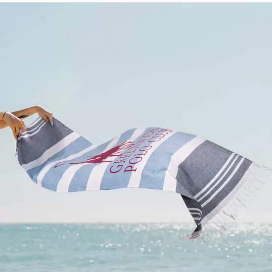 GREENWICH POLO CLUB ΠΕΤΣΕΤΑ-ΠΑΡΕΟ 80Χ170 3843 BLUE