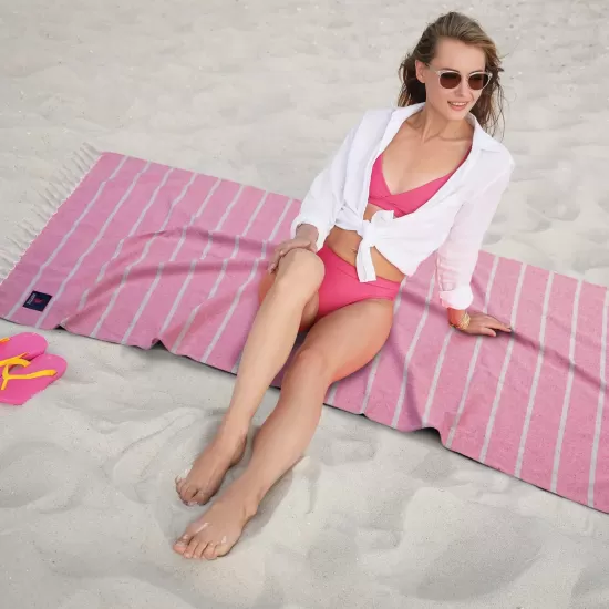 GREENWICH POLO CLUB ΠΕΤΣΕΤΑ-ΠΑΡΕΟ 80Χ170 3844 PINK