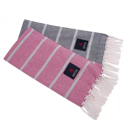 GREENWICH POLO CLUB ΠΕΤΣΕΤΑ-ΠΑΡΕΟ 80Χ170 3845 GREY