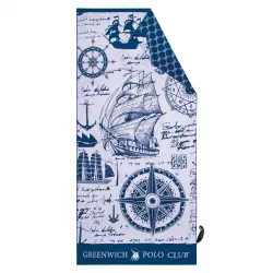GREENWICH POLO CLUB ΠΕΤΣΕΤΑ ΘΑΛΑΣΣΗΣ 80Χ170 3909 BLUE, TAUPE