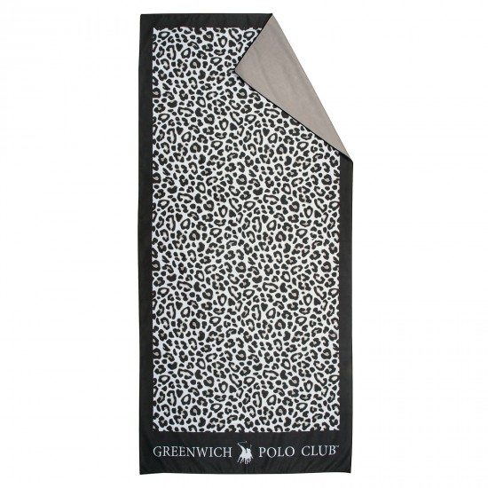 GREENWICH POLO CLUB ΠΕΤΣΕΤΑ ΘΑΛΑΣΣΗΣ 80Χ170 ESSENTIAL 4036 BLACK, TAUPE