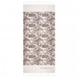 GREENWICH POLO CLUB PAREO PRINTED 80Χ180 3668 BROWN