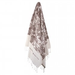 GREENWICH POLO CLUB PAREO PRINTED 80Χ180 3668 BROWN