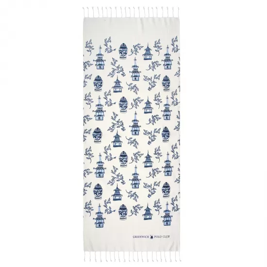 GREENWICH POLO CLUB ΠΕΤΣΕΤΑ-ΠΑΡΕΟ 80Χ180 3670 BLUE