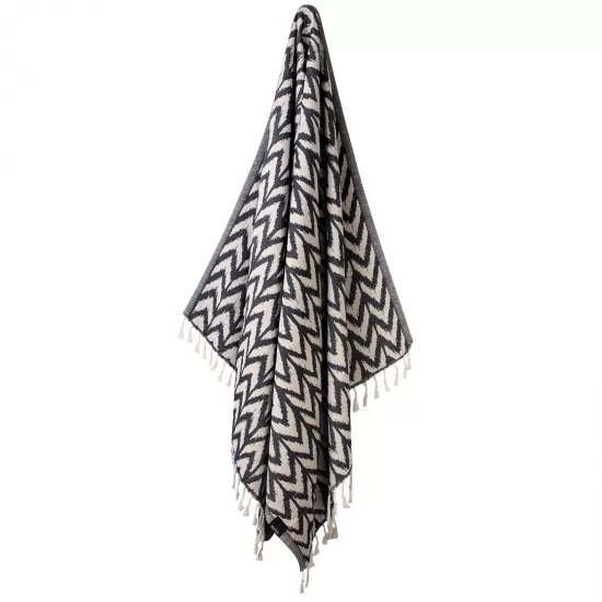 GREENWICH POLO CLUB ΠΕΤΣΕΤΑ-ΠΑΡΕΟ 80Χ180 3684 BLACK