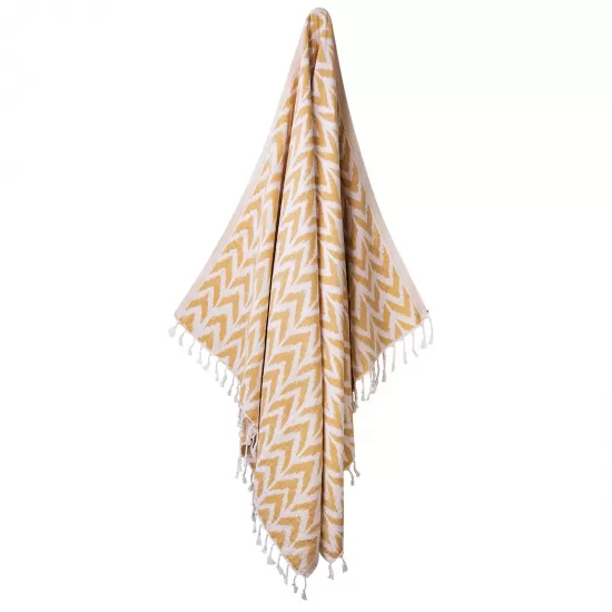 GREENWICH POLO CLUB ΠΕΤΣΕΤΑ-ΠΑΡΕΟ 80Χ180 3685 OCHRE