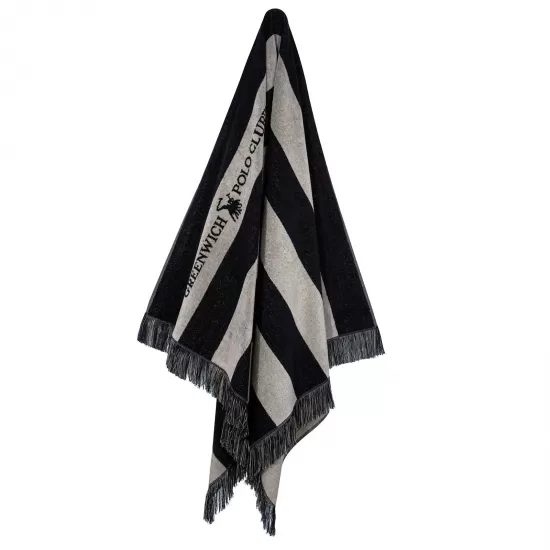 GREENWICH POLO CLUB ΠΕΤΣΕΤΑ ΘΑΛΑΣΣΗΣ 90Χ170 3727 BLACK, TAUPE