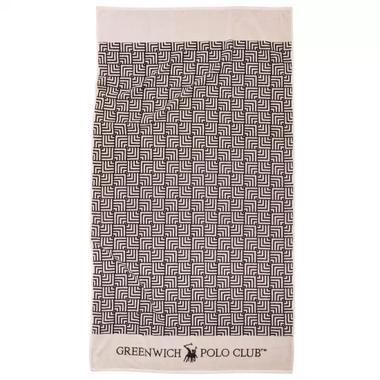 GREENWICH POLO CLUB ΠΕΤΣΕΤΑ ΘΑΛΑΣΣΗΣ 90Χ170 3732 BLACK, IVORY