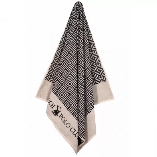 GREENWICH POLO CLUB ΠΕΤΣΕΤΑ ΘΑΛΑΣΣΗΣ 90Χ170 3732 BLACK, IVORY