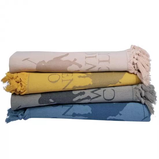 GREENWICH POLO CLUB ΠΕΤΣΕΤΑ-ΠΑΡΕΟ 90Χ170 3794 GREY