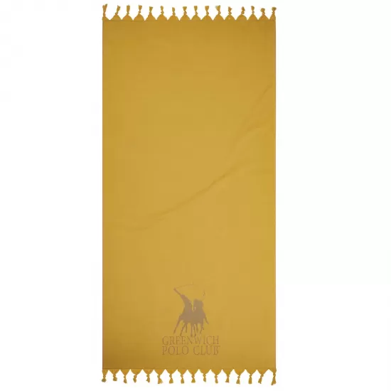 GREENWICH POLO CLUB ΠΕΤΣΕΤΑ-ΠΑΡΕΟ 90Χ170 3796 OCHRE