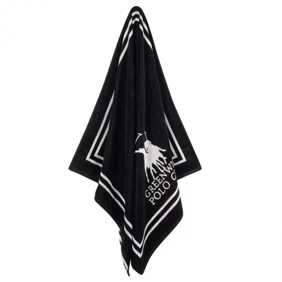 GREENWICH POLO CLUB ΠΕΤΣΕΤΑ ΘΑΛΑΣΣΗΣ 90Χ170 4049 BLACK, CREAM