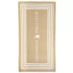 GREENWICH POLO CLUB ΠΕΤΣΕΤΑ ΘΑΛΑΣΣΗΣ 90Χ170 4053 BLACK, TAUPE