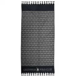 GREENWICH POLO CLUB ΠΕΤΣΕΤΑ-ΠΑΡΕΟ 90Χ170 4056 BLACK, GREY