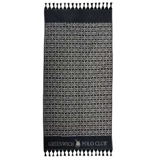 GREENWICH POLO CLUB ΠΕΤΣΕΤΑ-ΠΑΡΕΟ 90Χ170 4056 BLACK, GREY