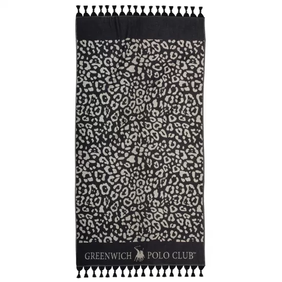 GREENWICH POLO CLUB ΠΕΤΣΕΤΑ-ΠΑΡΕΟ 90Χ170 4059 BLACK, IVORY