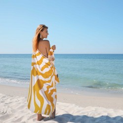 GREENWICH POLO CLUB ΠΕΤΣΕΤΑ ΘΑΛΑΣΣΗΣ 90Χ180 ESSENTIAL 3741 OCHRE, WHITE