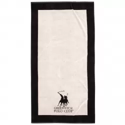 GREENWICH POLO CLUB ΠΕΤΣΕΤΑ ΘΑΛΑΣΣΗΣ 90Χ180 3858 BLACK, ECRU