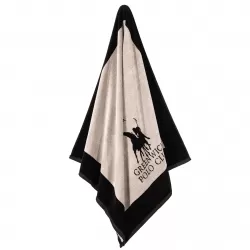 GREENWICH POLO CLUB ΠΕΤΣΕΤΑ ΘΑΛΑΣΣΗΣ 90Χ180 3858 BLACK, ECRU