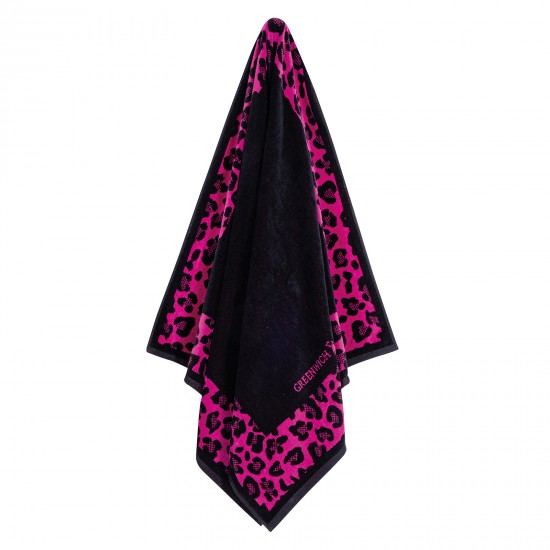 GREENWICH POLO CLUB ΠΕΤΣΕΤΑ ΘΑΛΑΣΣΗΣ 90Χ180 ESSENTIAL 3863 BLACK, FUSCHIA