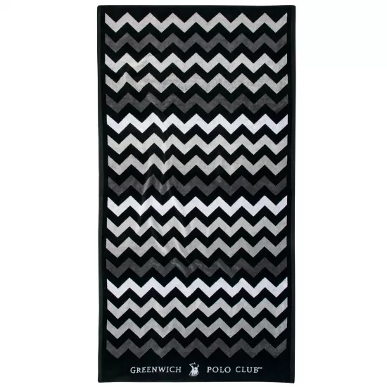 GREENWICH POLO CLUB ΠΕΤΣΕΤΑ ΘΑΛΑΣΣΗΣ 90Χ180 4007 BLACK, GREY