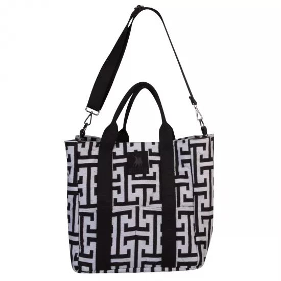 GREENWICH POLO CLUB ΤΣΑΝΤΑ ΘΑΛΑΣΣΗΣ 35Χ40Χ38 3839 BLACK, GREY