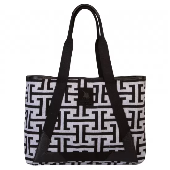 GREENWICH POLO CLUB ΤΣΑΝΤΑ ΘΑΛΑΣΣΗΣ 35Χ42Χ12 3839 BLACK, GREY