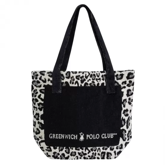 GREENWICH POLO CLUB ΤΣΑΝΤΑ ΘΑΛΑΣΣΗΣ 55Χ40 3861 BEIGE, BLACK