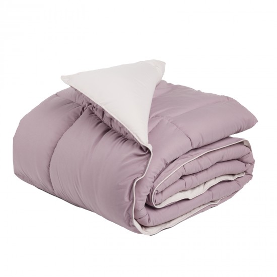 DAS HOME ΠΑΠΛΩΜΑ ΜΟΝΟ HAPPY 9691 BEIGE, PURPLE