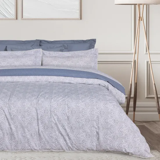 DAS HOME ΚΟΥΒΕΡΛΙ KING PRESTIGE 1693 BLUE, GREY