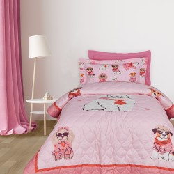 DAS KIDS ΚΟΥΒΕΡΛΙ ΜΟΝΟ 4938 PINK