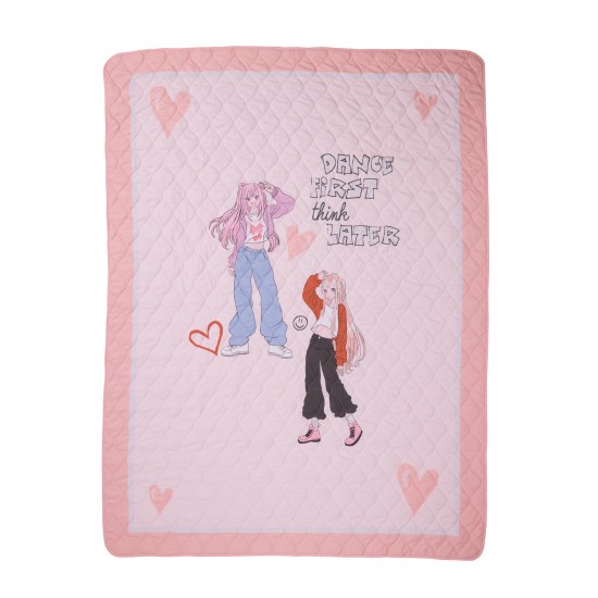 DAS KIDS ΚΟΥΒΕΡΛΙ ΜΟΝΟ 4940 GREY, PINK