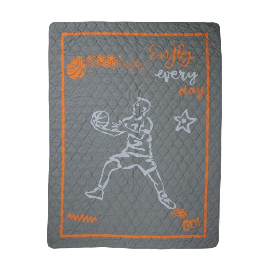 DAS KIDS ΚΟΥΒΕΡΛΙ ΜΟΝΟ 4941 GREY, ORANGE